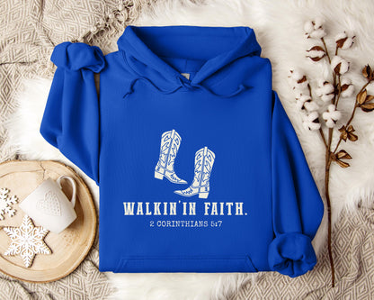Walking in Faith 2 Corinthians 5.7 Hoodie