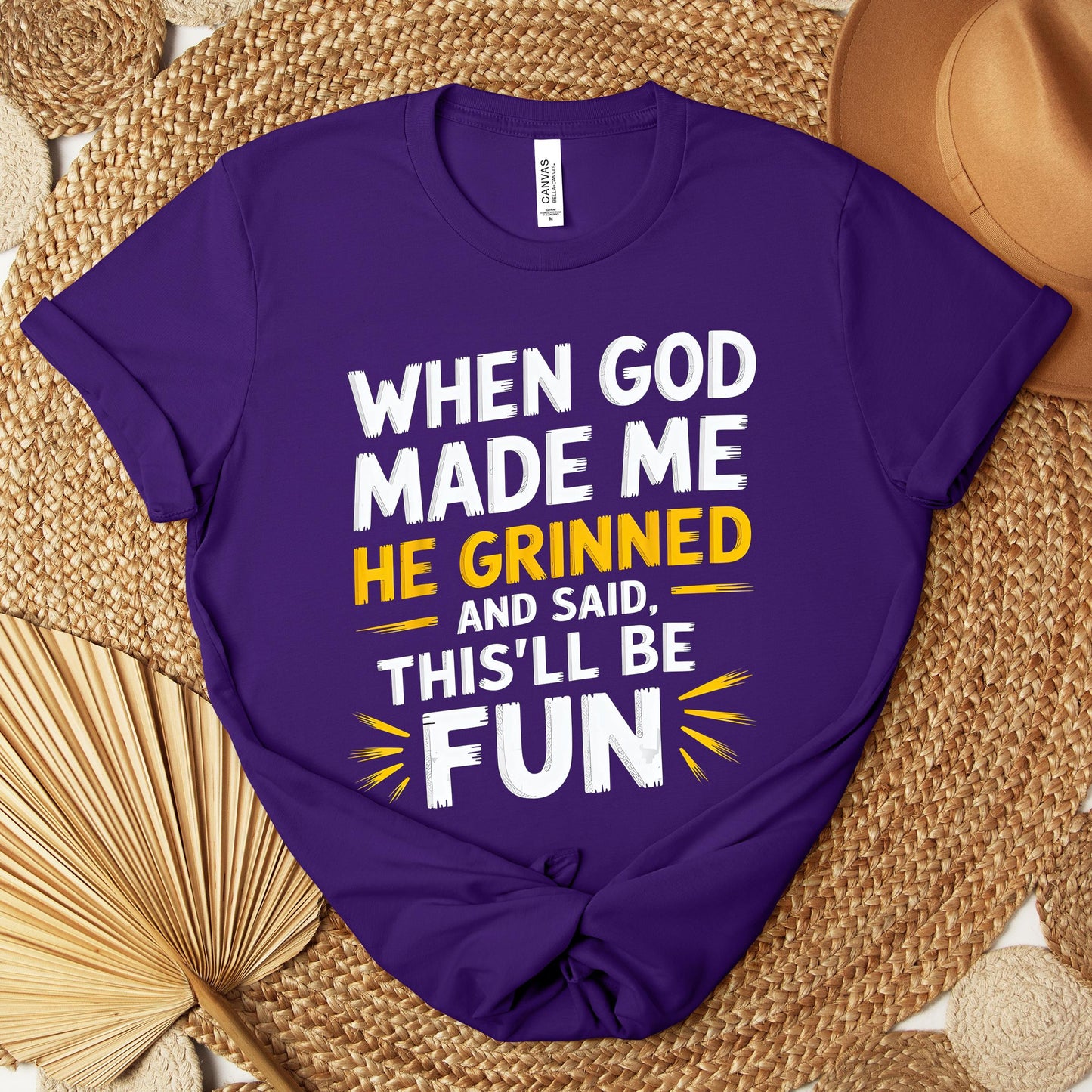 When God Made Me He Grinned And Said This'll Be Fun 10 Premium T-shirt