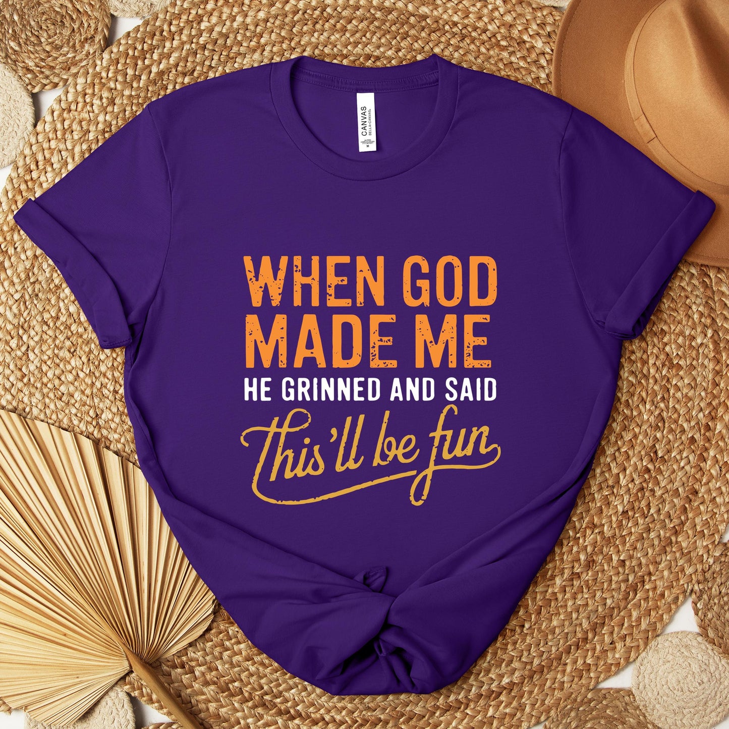 When God Made Me He Grinned And Said This'll Be Fun 13 Premium T-shirt