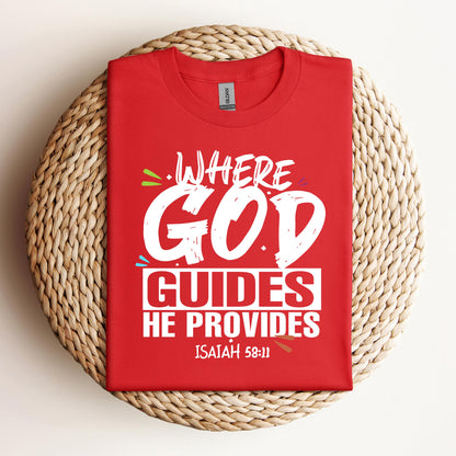 Where God Guides He Provides Isaiah 58.11
