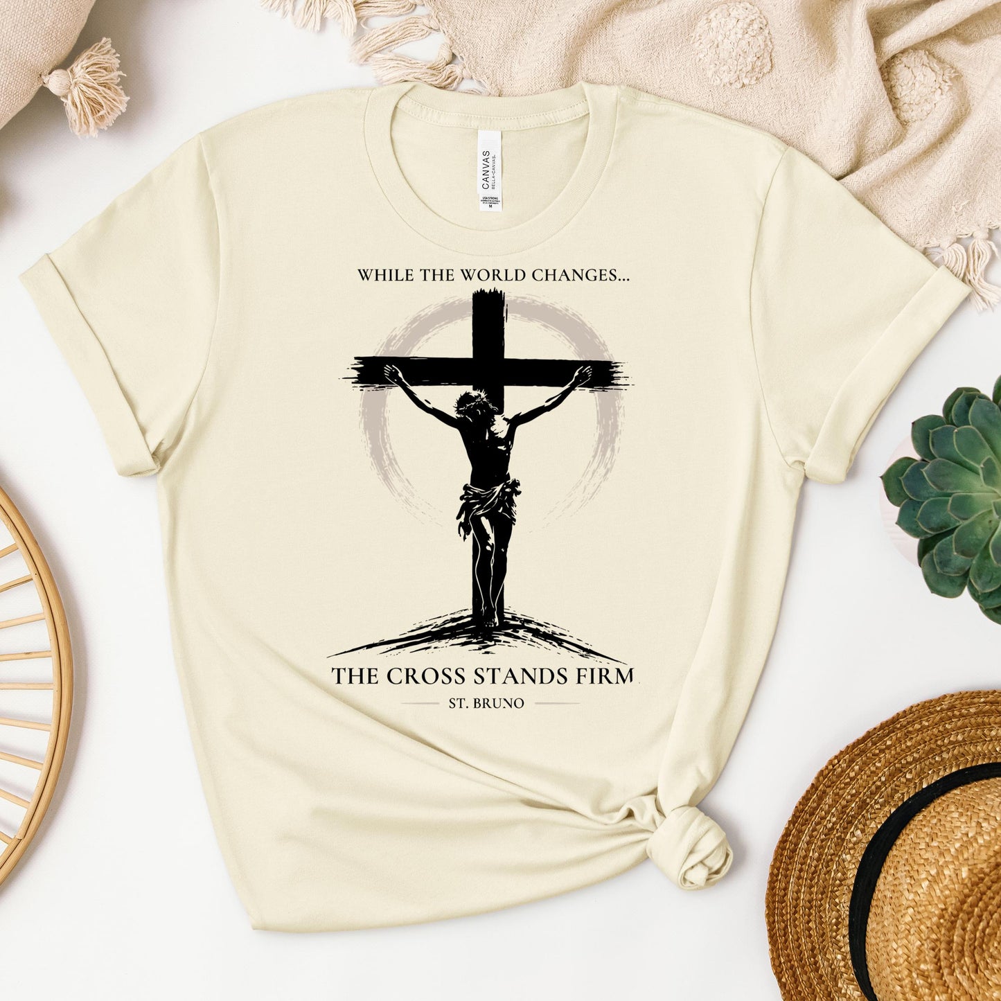While The World Changes The Cross Stands Firm St. Bruno 01