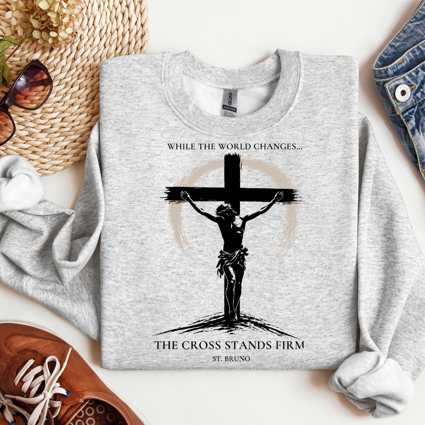 While The World Changes The Cross Stands Firm St. Bruno 01
