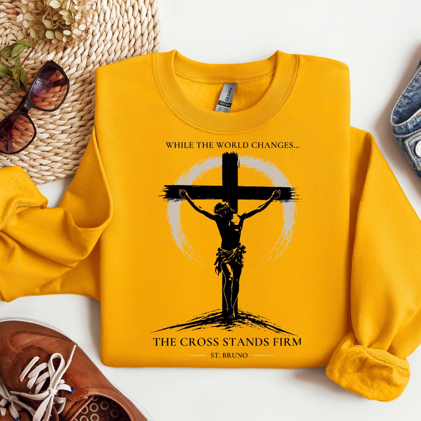 While The World Changes The Cross Stands Firm St. Bruno 01