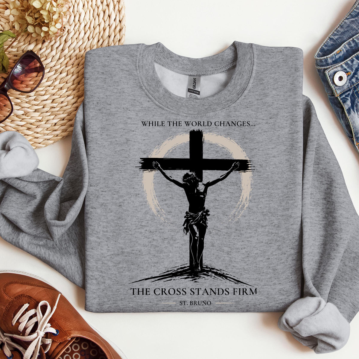While The World Changes The Cross Stands Firm St. Bruno 01