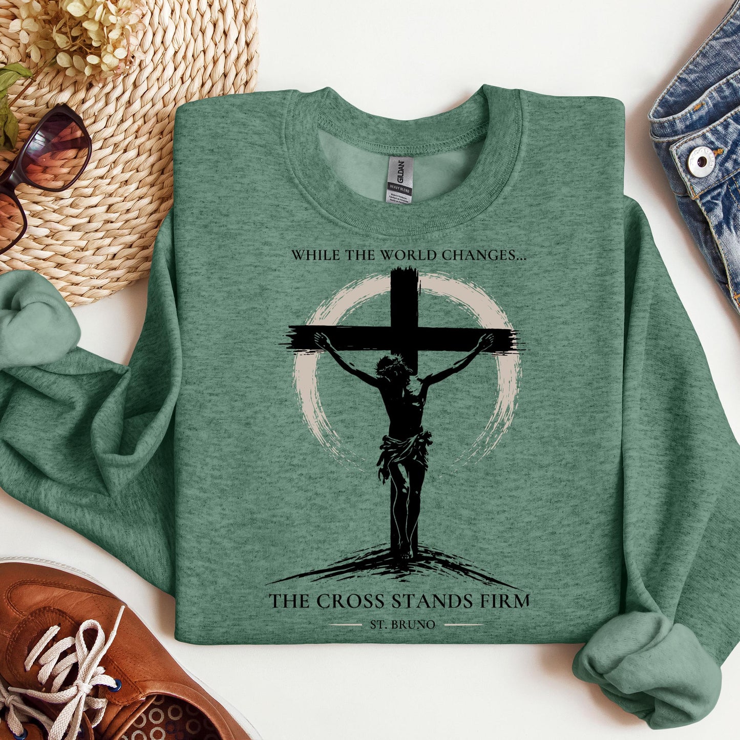 While The World Changes The Cross Stands Firm St. Bruno 01