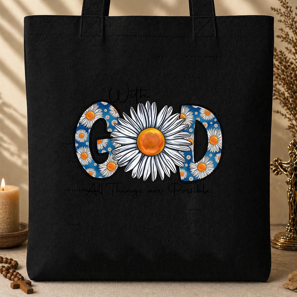 With God All Things Are Possible 02 Tote Bag