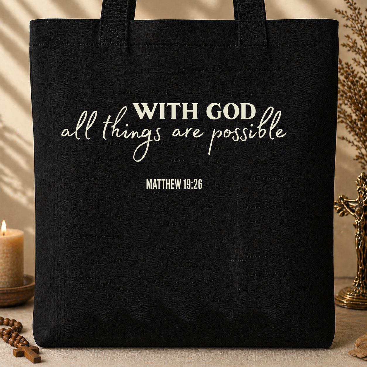 With God All Things Are Possible Matthew 19.26 01