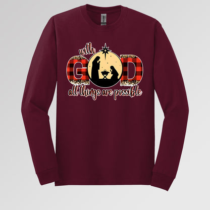 With God All Things Are Possible Nativity