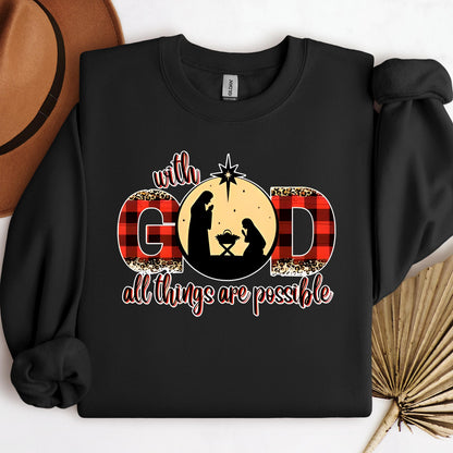 With God All Things Are Possible Nativity
