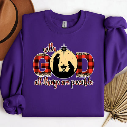 With God All Things Are Possible Nativity