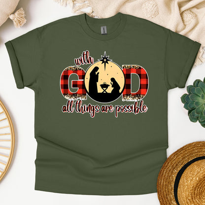With God All Things Are Possible Nativity