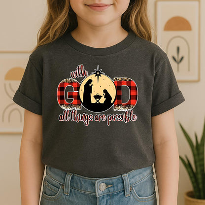 With God All Things Are Possible Nativity