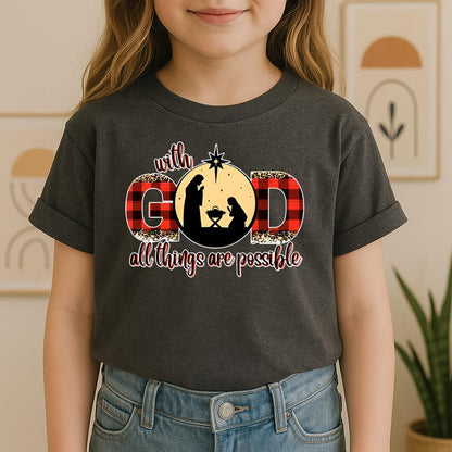 With God All Things Are Possible Nativity