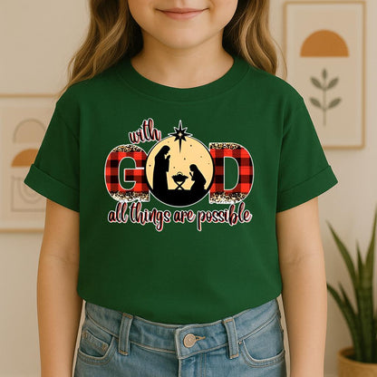 With God All Things Are Possible Nativity