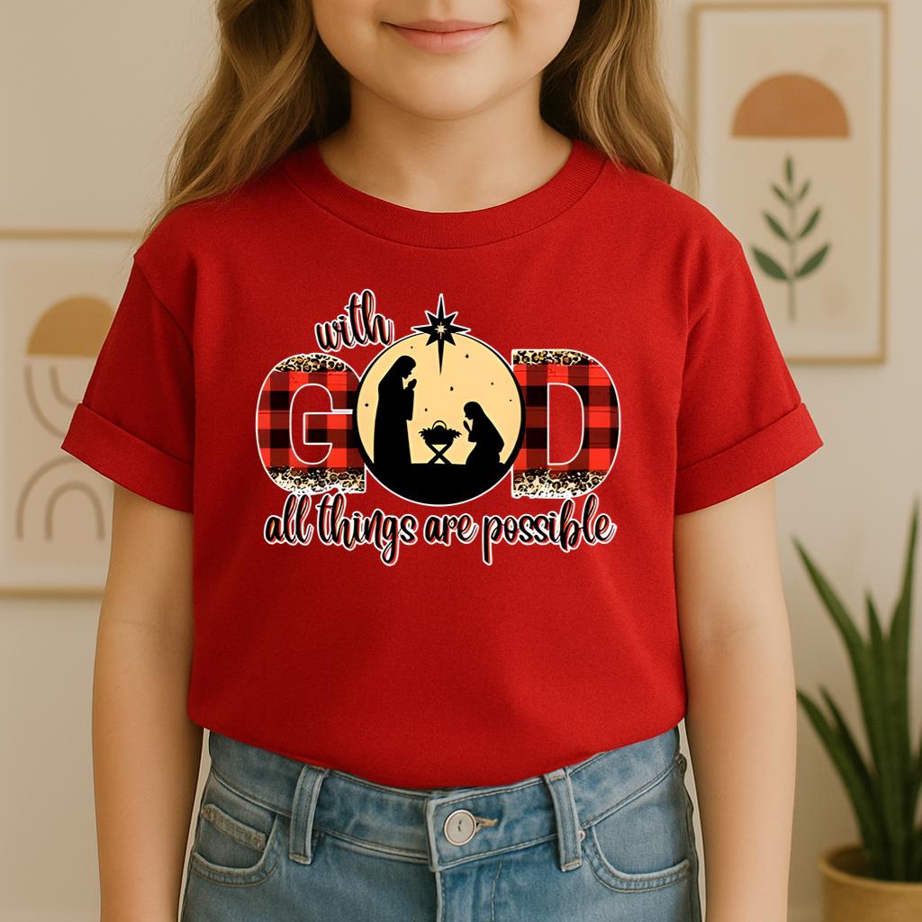 With God All Things Are Possible Nativity