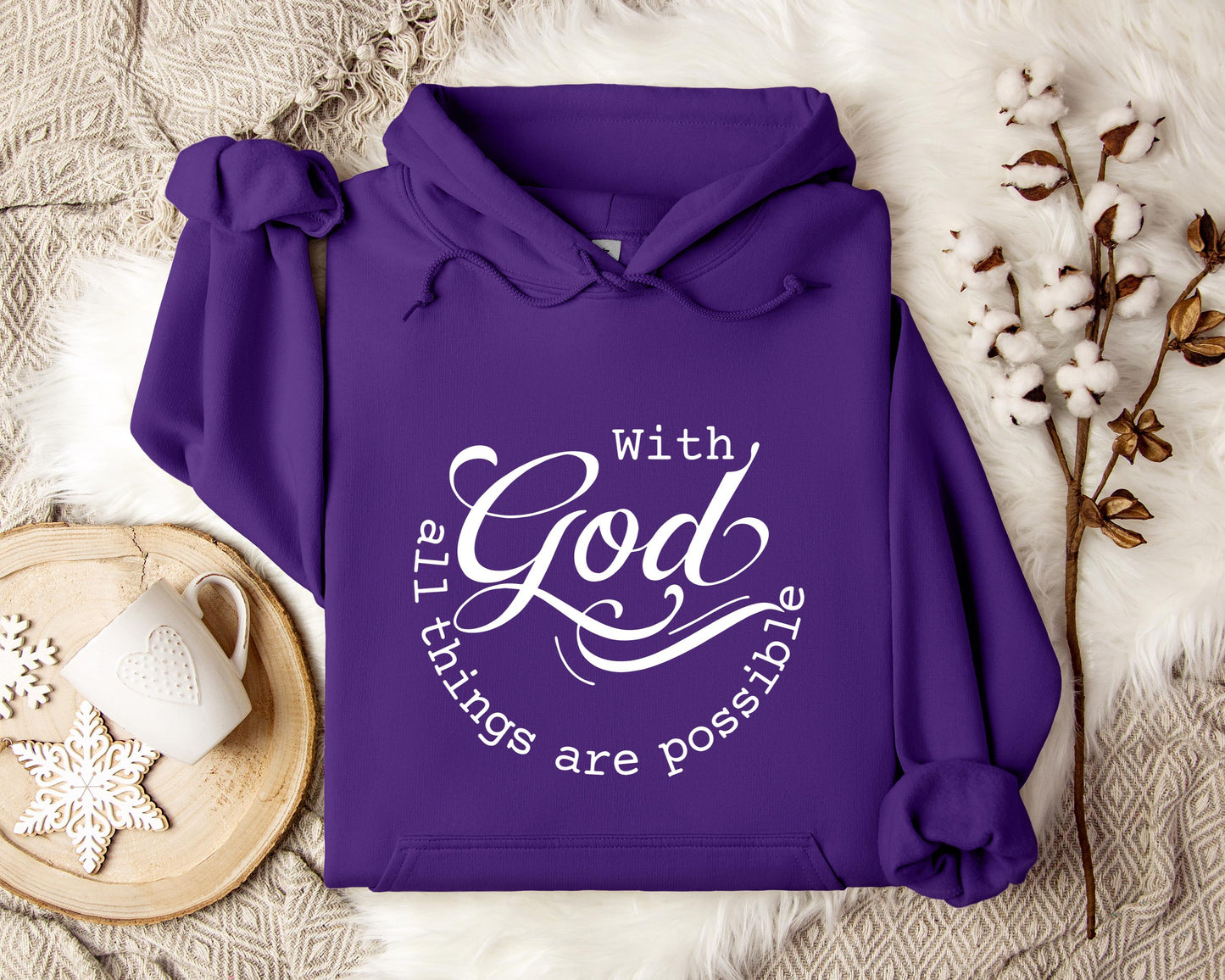 With God All Things Are Possible Hoodie