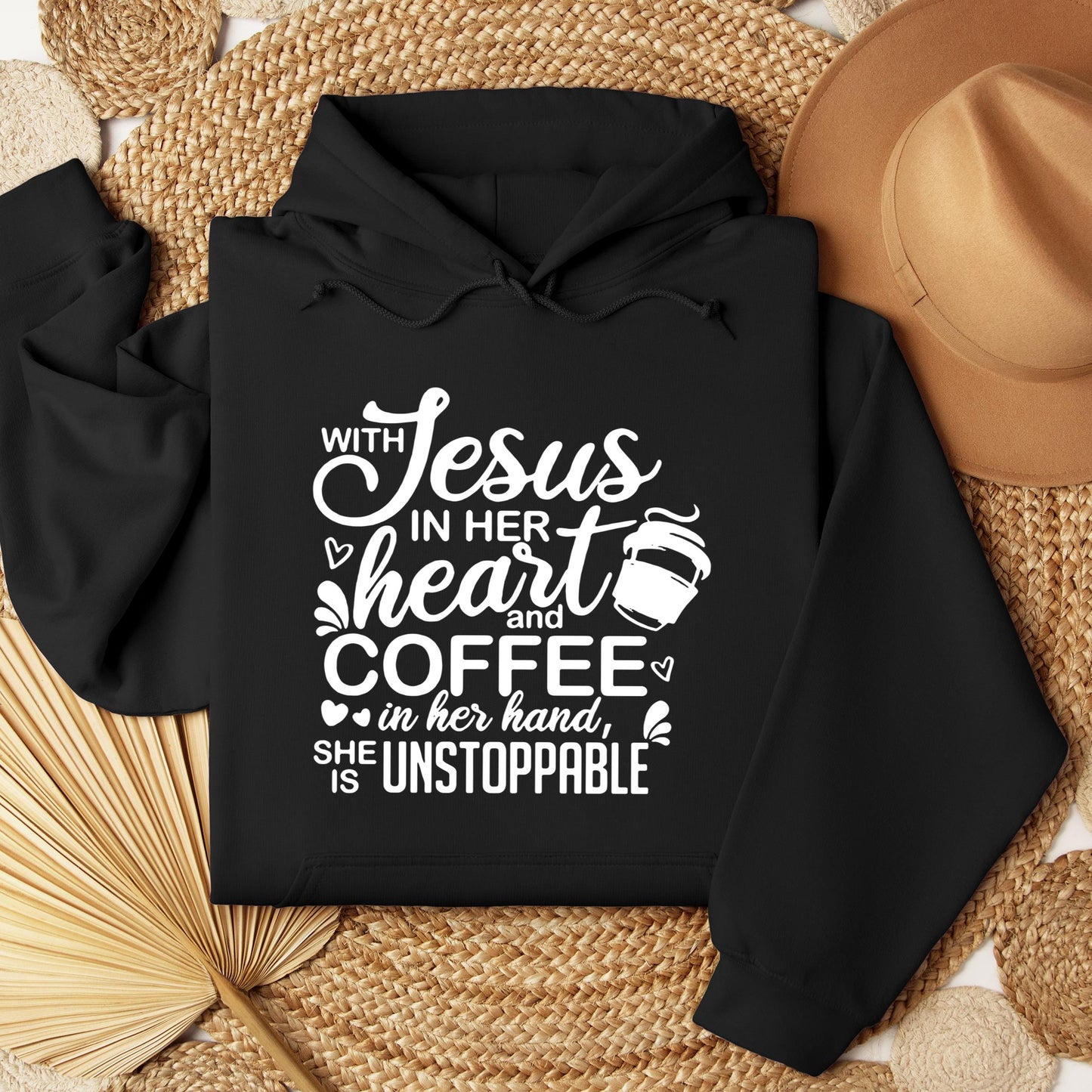 With Jesus In Her Heart And Coffee In Her Hand She Is Unstoppable 01