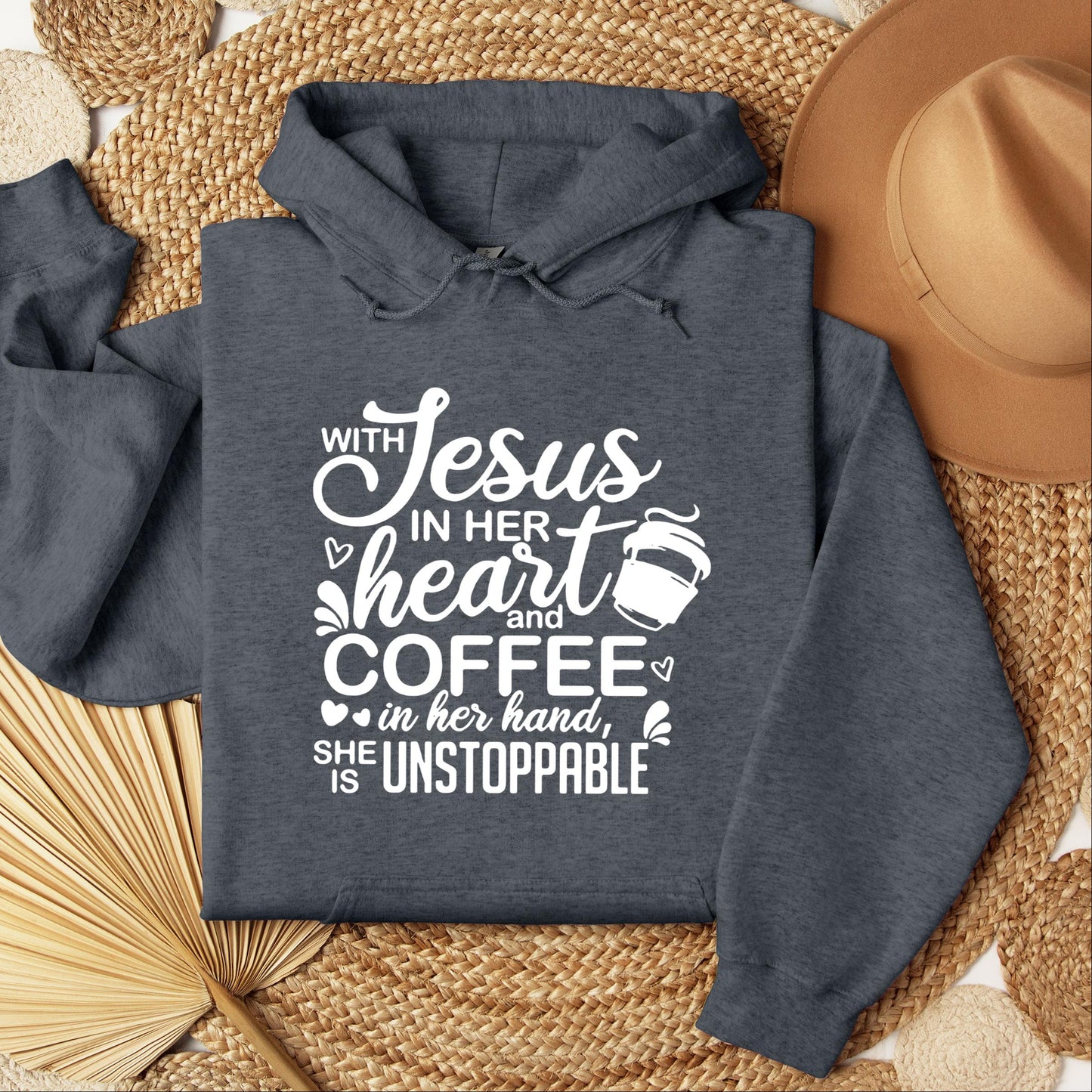 With Jesus In Her Heart And Coffee In Her Hand She Is Unstoppable 01