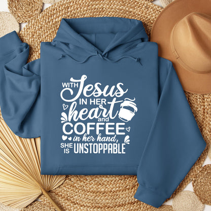 With Jesus In Her Heart And Coffee In Her Hand She Is Unstoppable 01