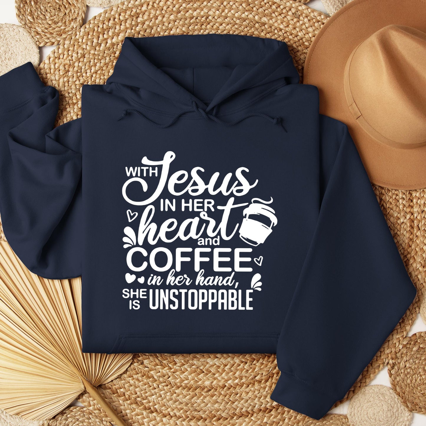 With Jesus In Her Heart And Coffee In Her Hand She Is Unstoppable 01