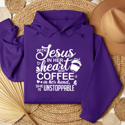 With Jesus In Her Heart And Coffee In Her Hand She Is Unstoppable 01
