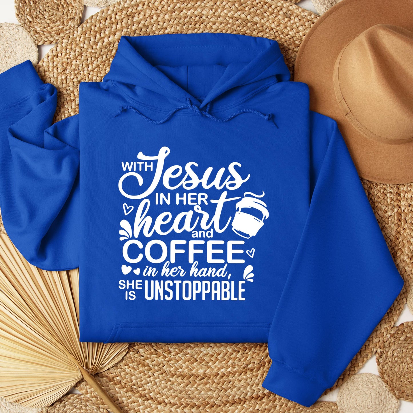 With Jesus In Her Heart And Coffee In Her Hand She Is Unstoppable 01