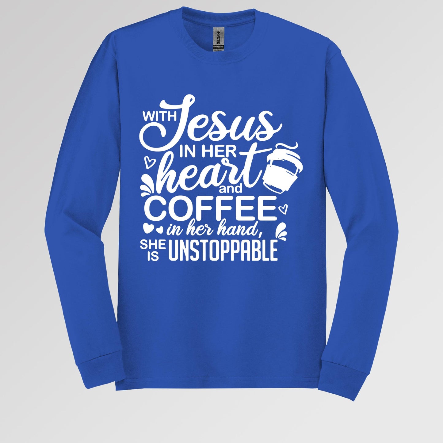 With Jesus In Her Heart And Coffee In Her Hand She Is Unstoppable 01