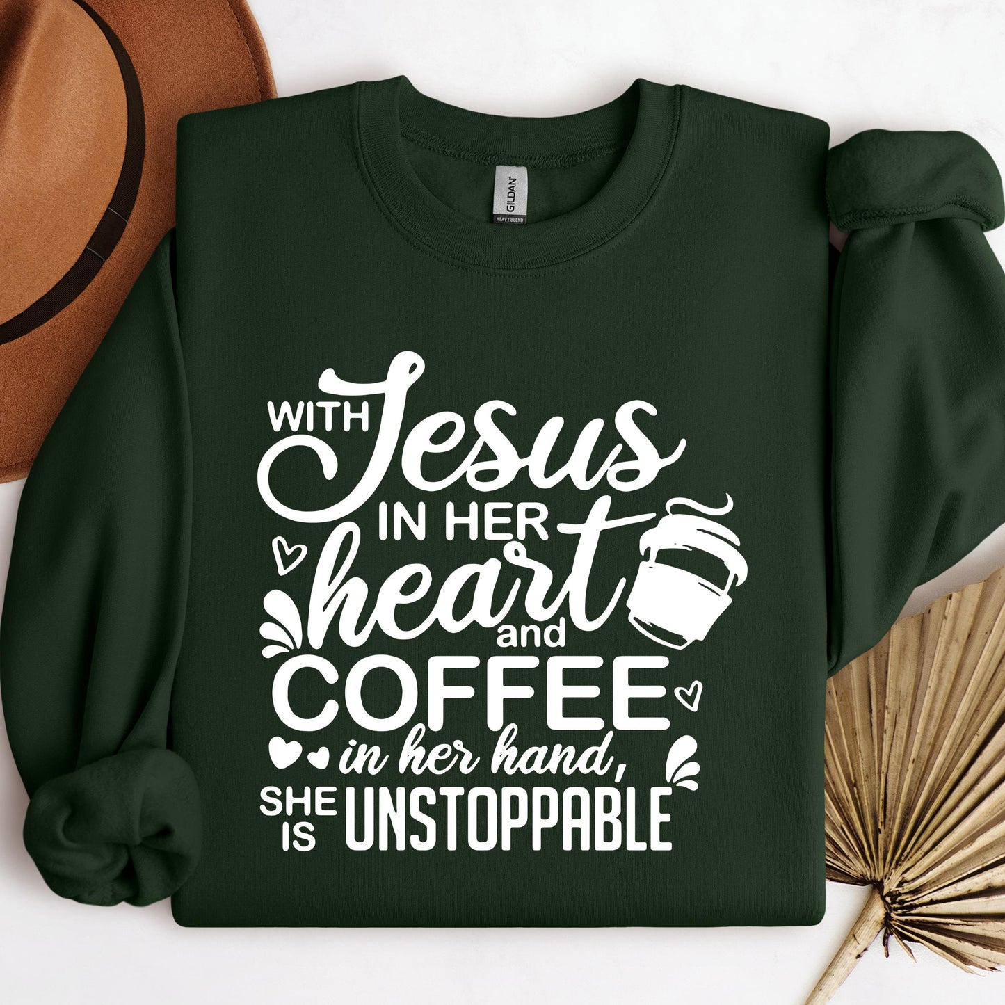 With Jesus In Her Heart And Coffee In Her Hand She Is Unstoppable 01