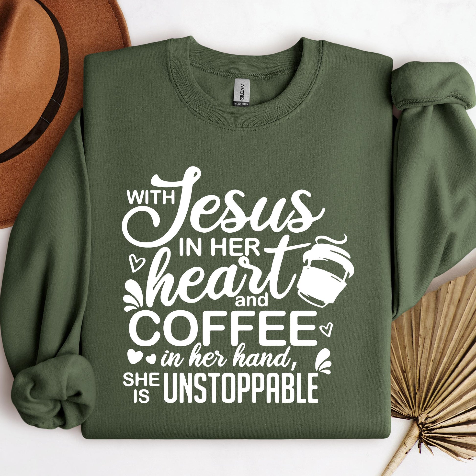 With Jesus In Her Heart And Coffee In Her Hand She Is Unstoppable 01
