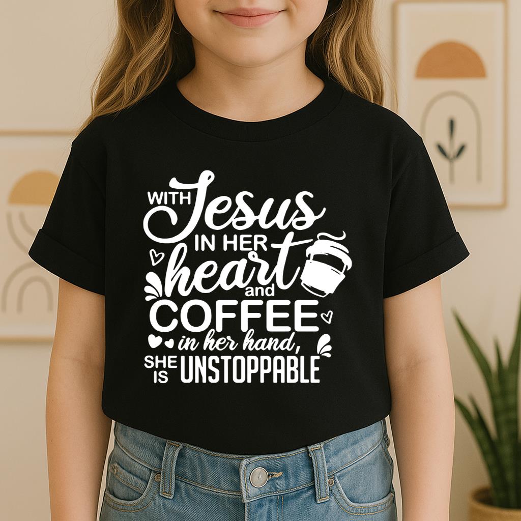 With Jesus In Her Heart And Coffee In Her Hand She Is Unstoppable 01