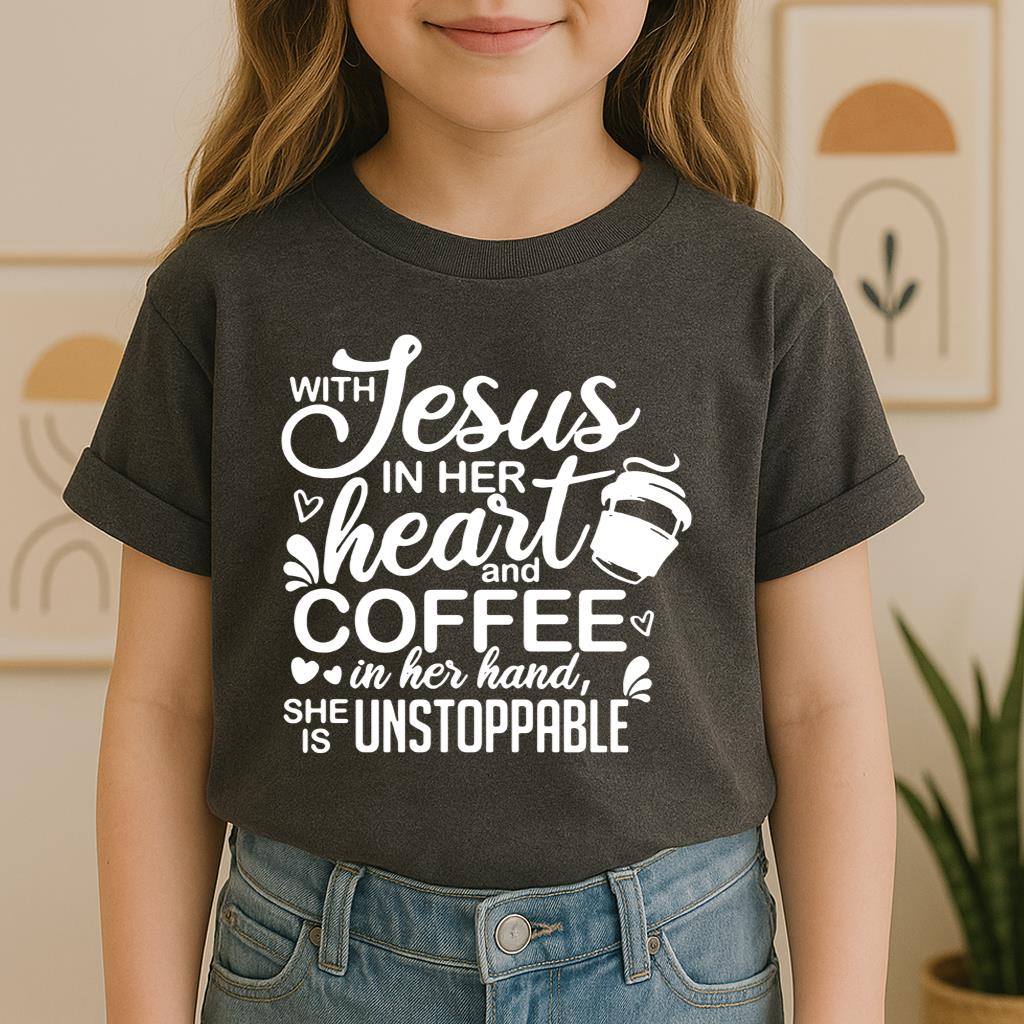 With Jesus In Her Heart And Coffee In Her Hand She Is Unstoppable 01