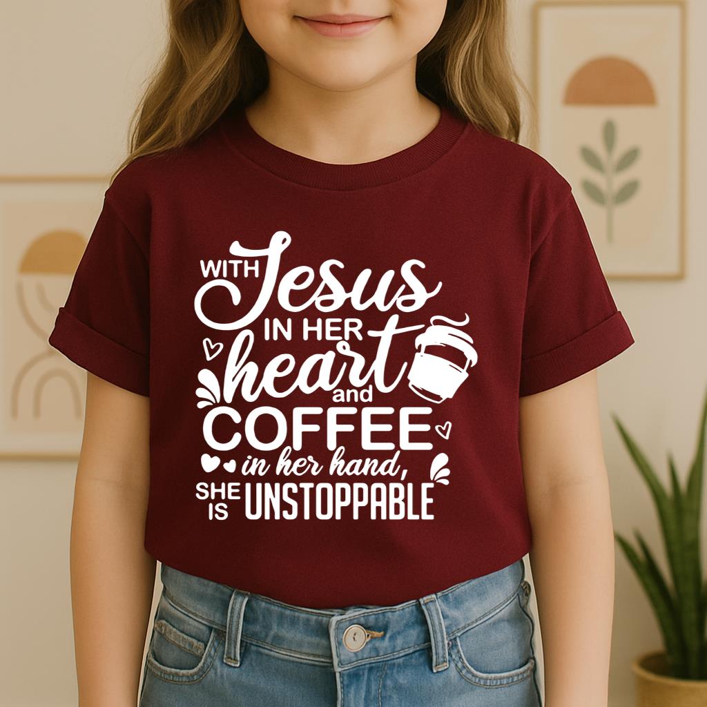 With Jesus In Her Heart And Coffee In Her Hand She Is Unstoppable 01
