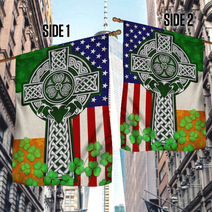 Irish American Flag Irish Celtic Christian Flag THB3706Fv1