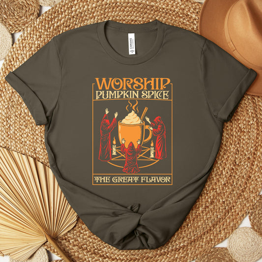 Worship Pumpkin Spice The Great Flavor Premium T-shirt