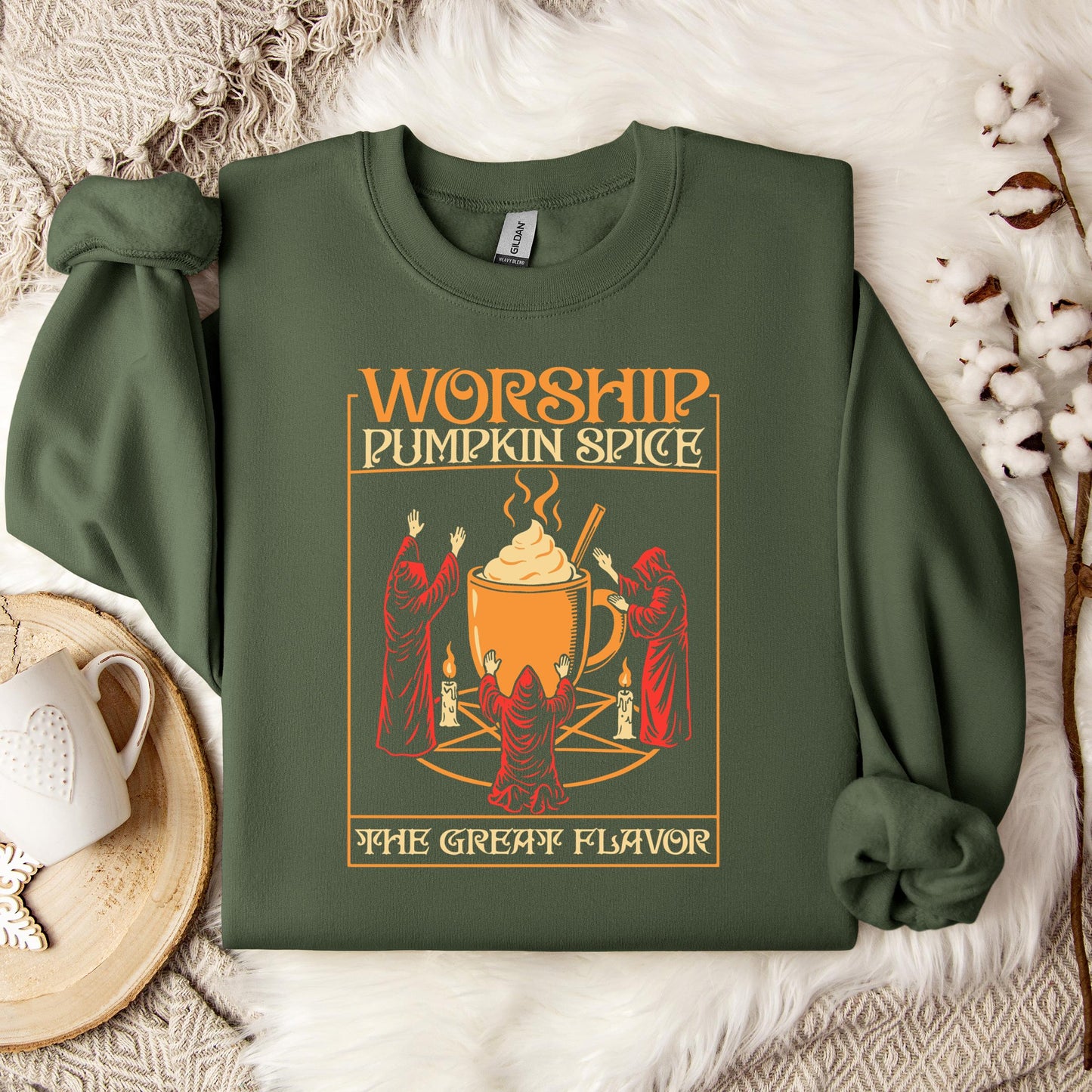 Worship Pumpkin Spice The Great Flavor Sweatshirt