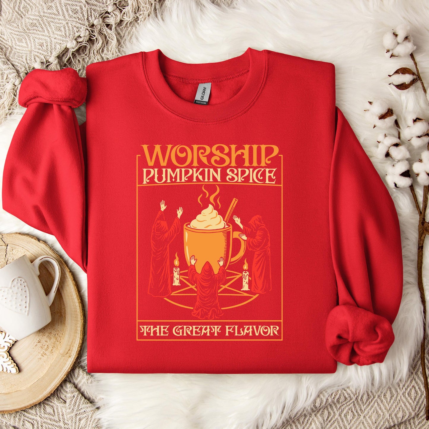 Worship Pumpkin Spice The Great Flavor Sweatshirt