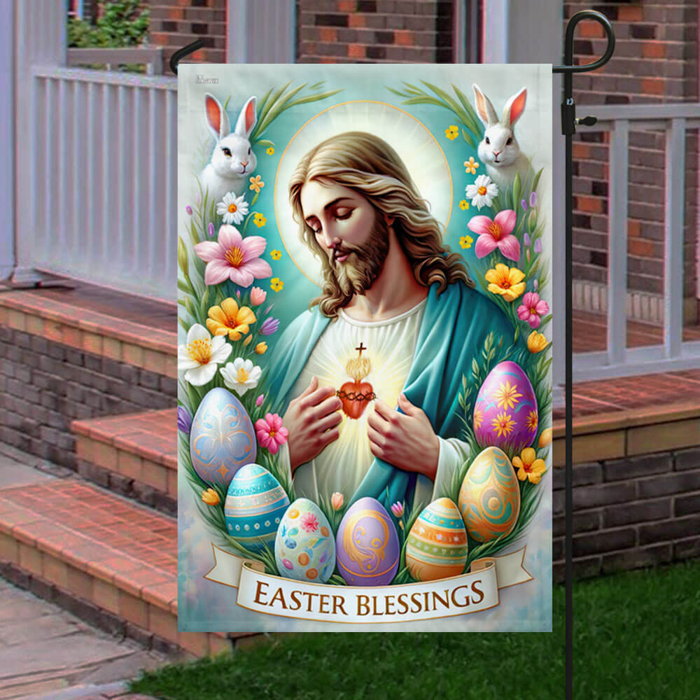 FLAGWIX  Easter Day Jesus Christ Easter Blessings Flag