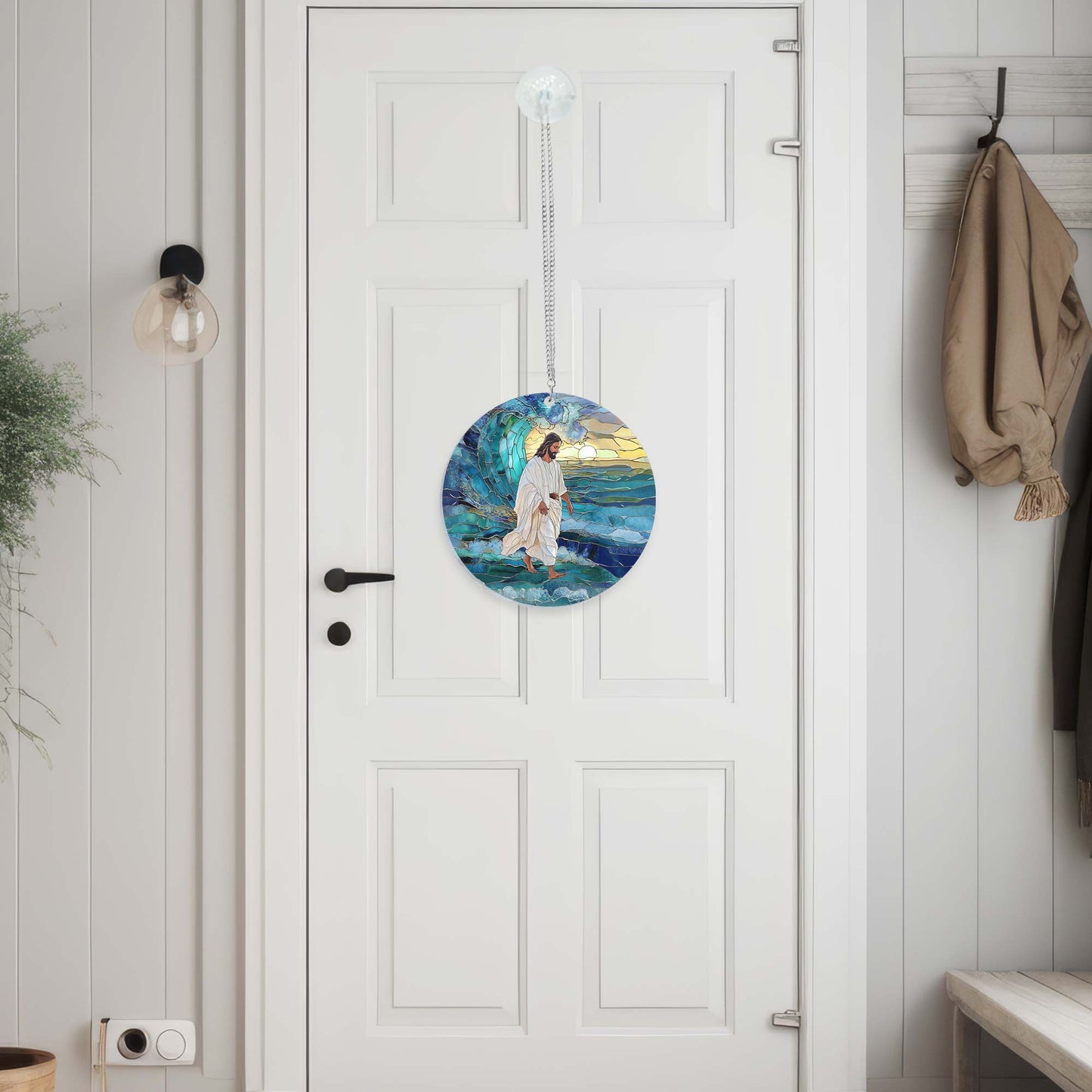 Jesus Walks on Water Suncatcher Acrylic Hanging