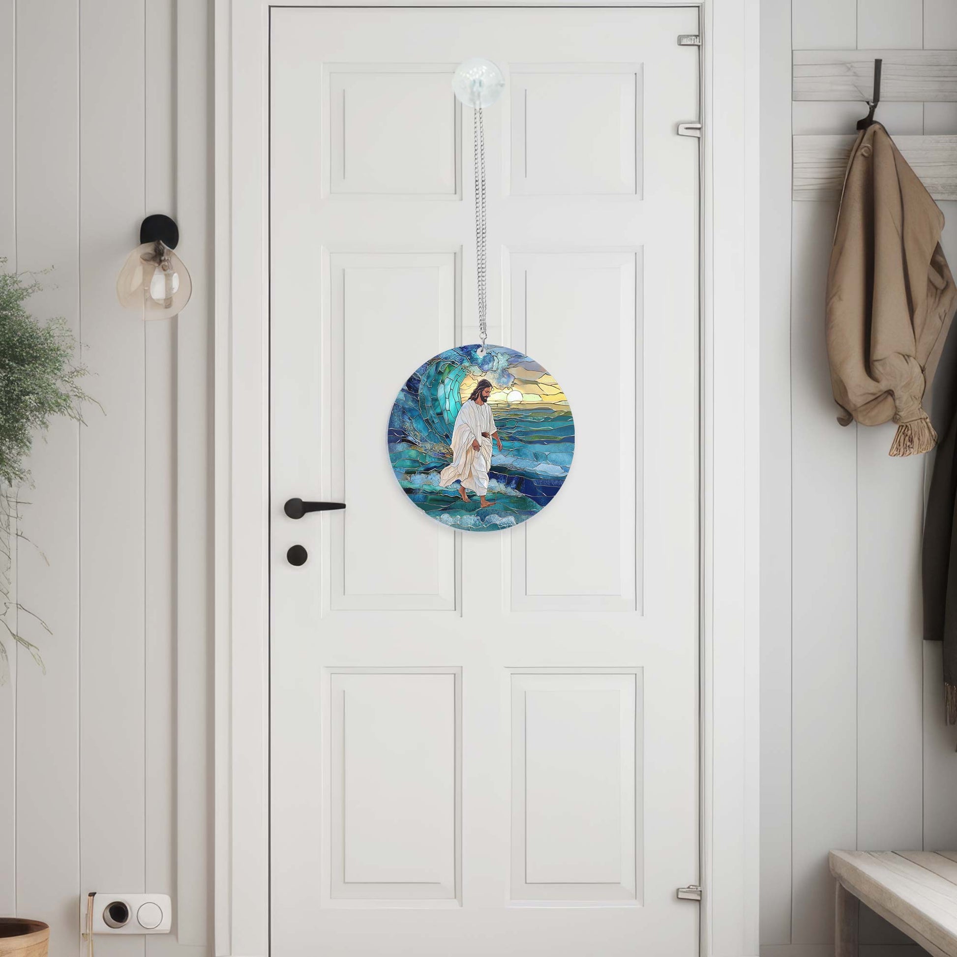 Jesus Walks on Water Suncatcher Acrylic Hanging