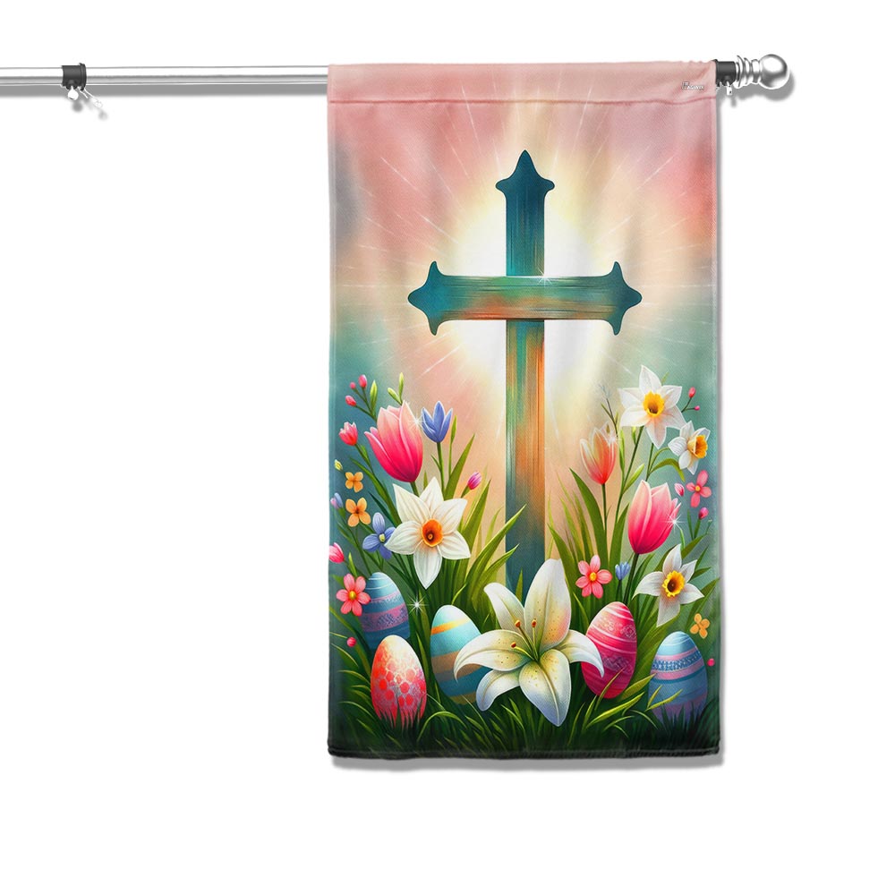 FLAGWIX  Christian Cross Easter Day Flag