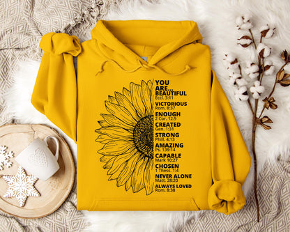 You Are Beautiful Victorious Enough Created Strong Amazing Capable Chosen Never Alone Always Loved
