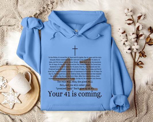 Your 41 Is Coming Cross