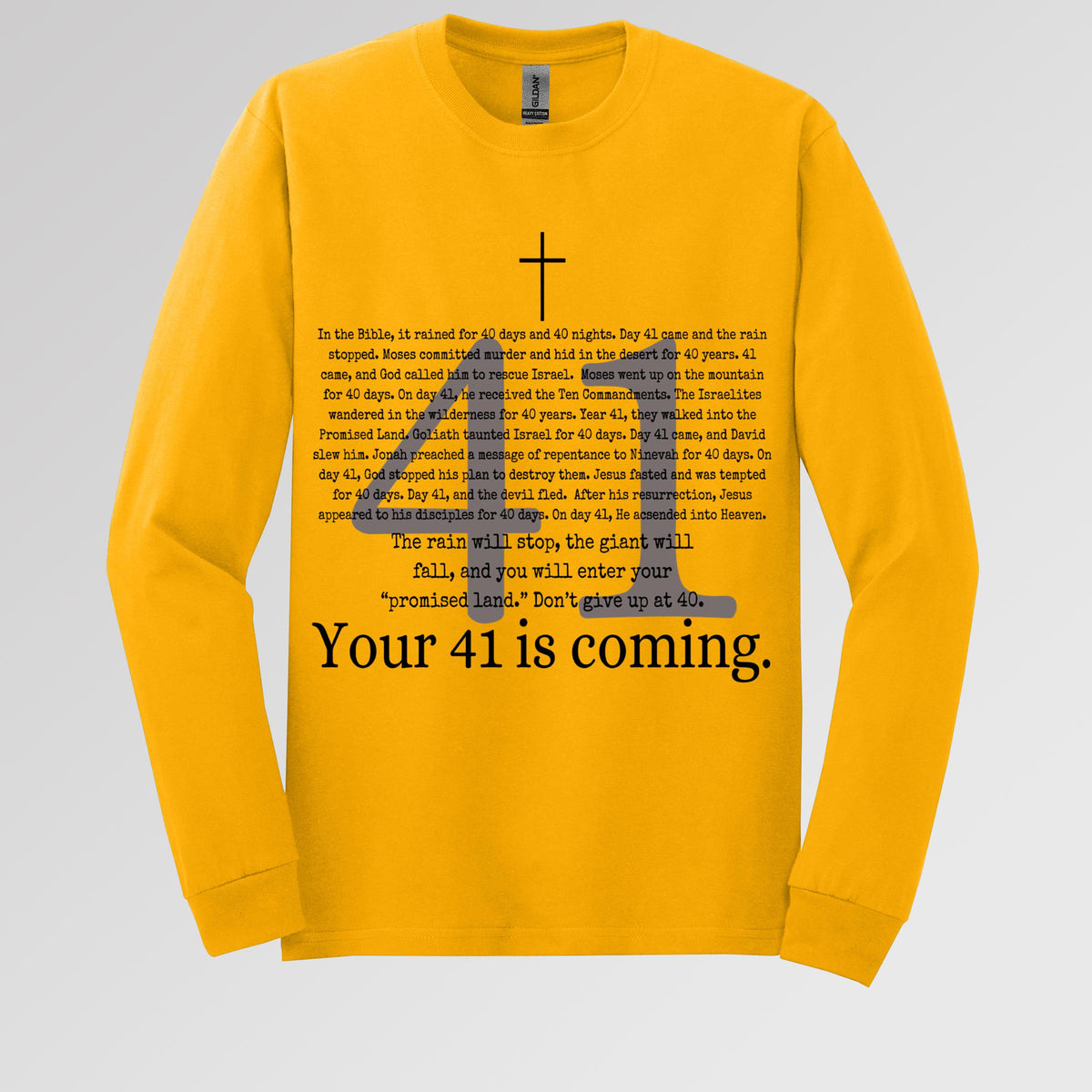 Your 41 Is Coming Cross Youth T-Shirt