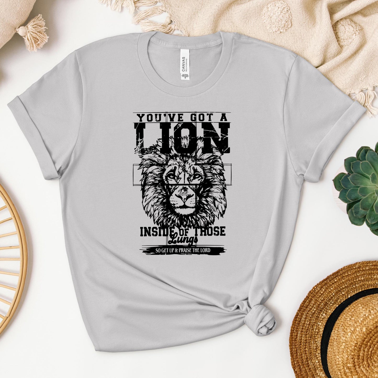 You've Got A Lion Inside Of Those Lungs So Get Up & Praise The Lord