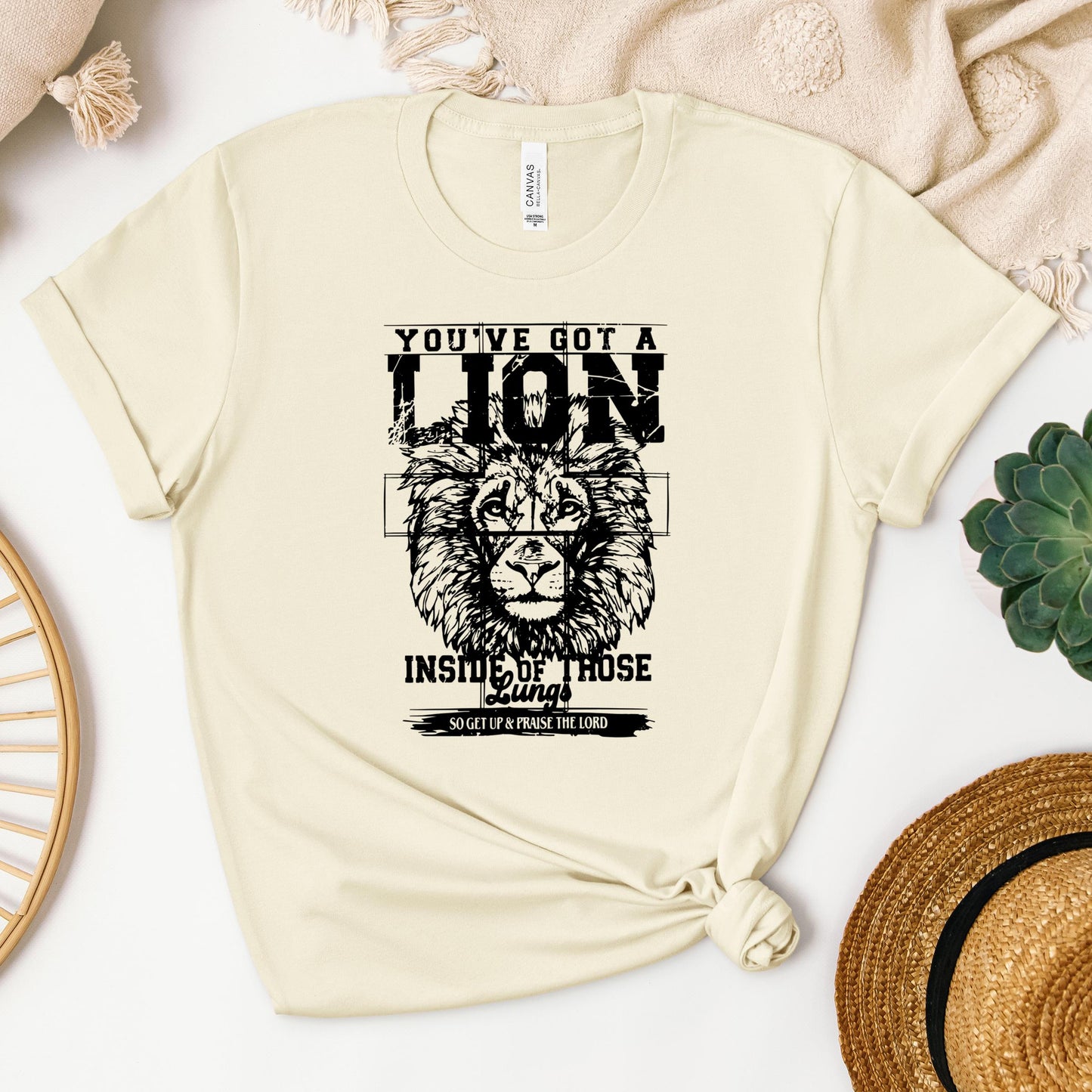 You've Got A Lion Inside Of Those Lungs So Get Up & Praise The Lord