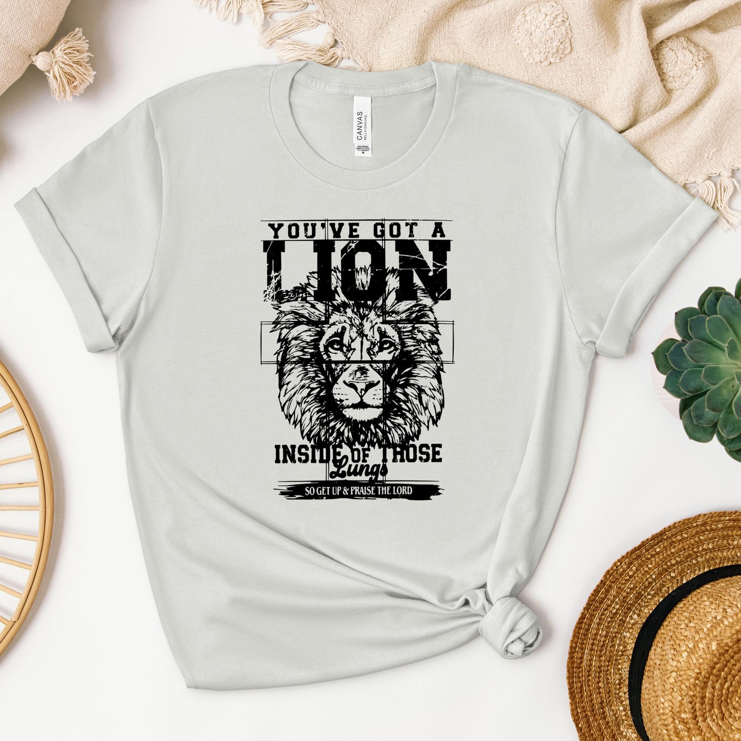 You've Got A Lion Inside Of Those Lungs So Get Up & Praise The Lord