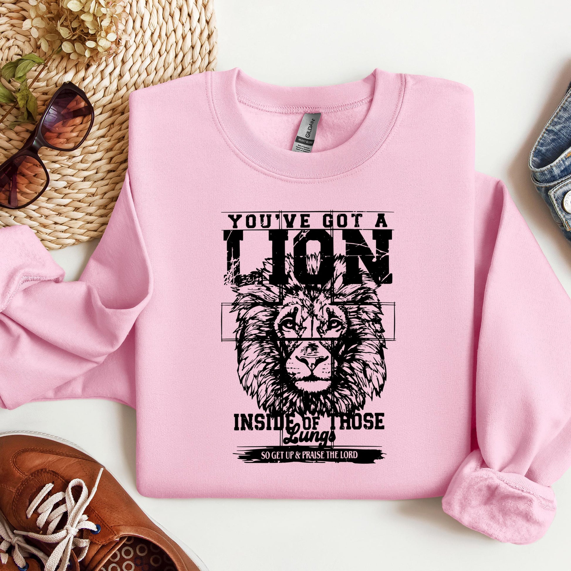 You've Got A Lion Inside Of Those Lungs So Get Up & Praise The Lord