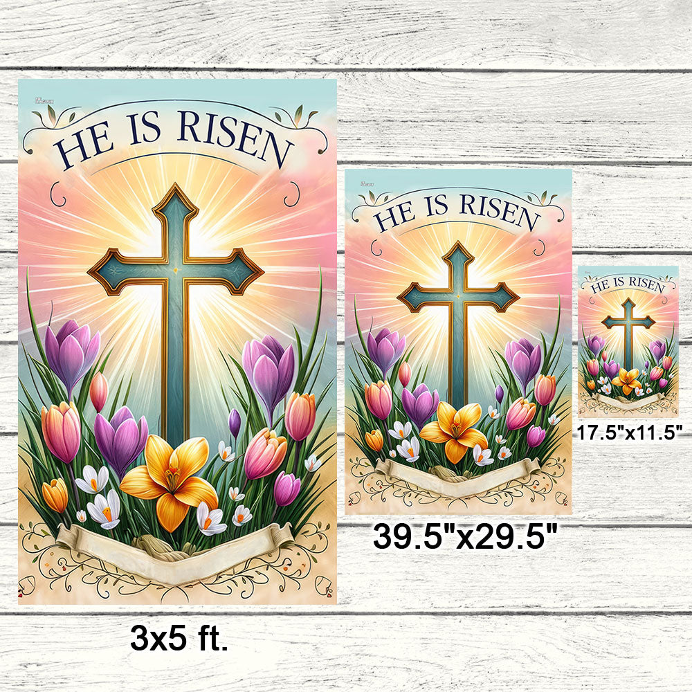 FLAGWIX  Christian Cross Easter Day Flag