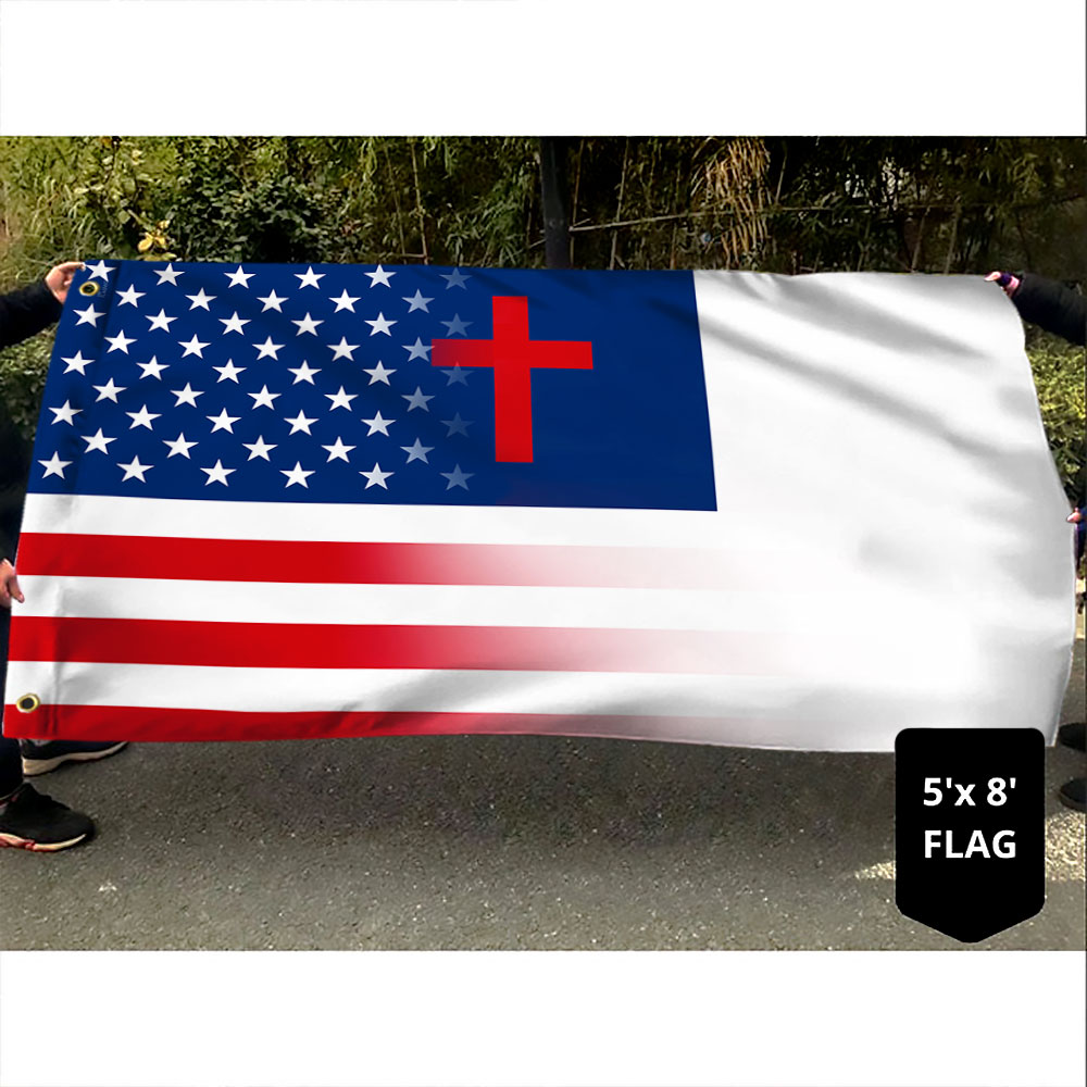 Christian Flag American Christian Grommet Flag