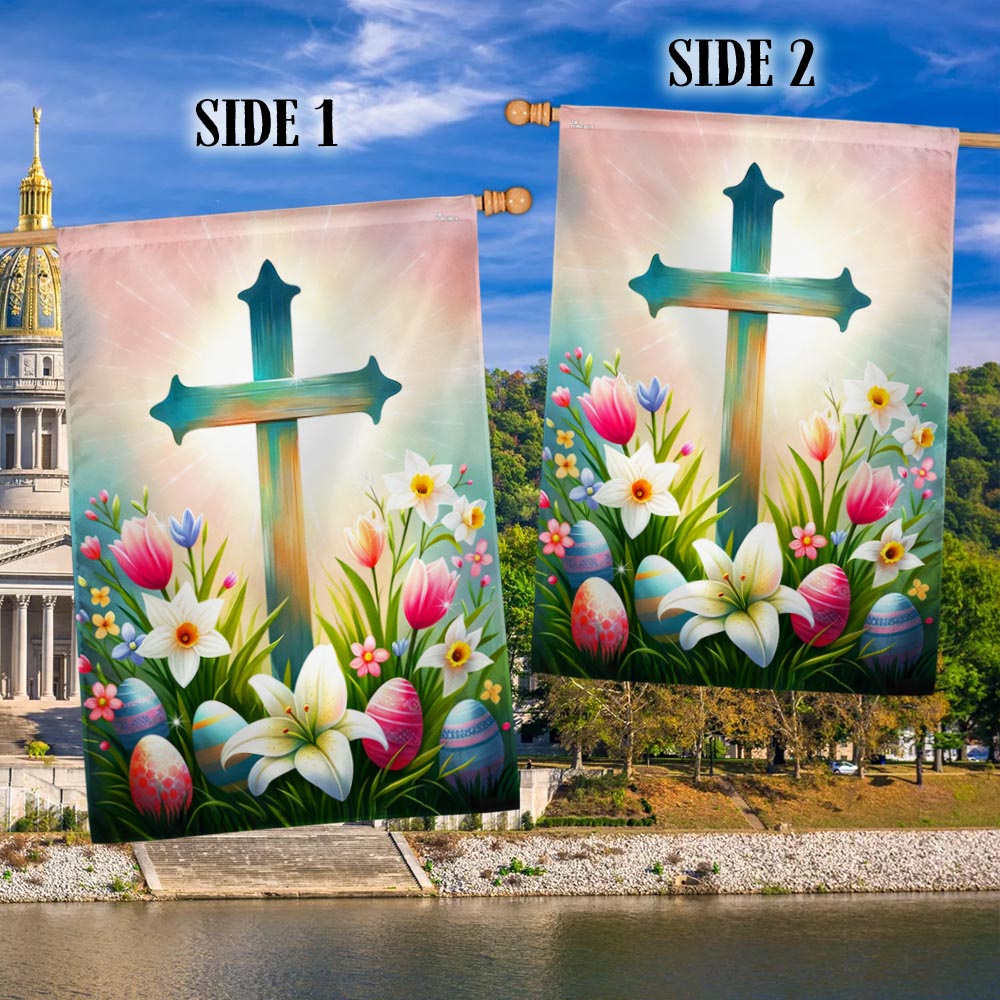 FLAGWIX  Christian Cross Easter Day Flag